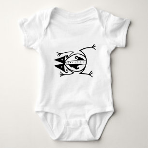 Tribal Frosch antike tierische Stammeskunst Baby Strampler