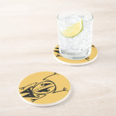 Tribal Frosch antike tierische Stammeskunst Getränkeuntersetzer (Seite)