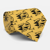 Tribal Frosch antike tierische Stammeskunst Krawatte (Gerollt)