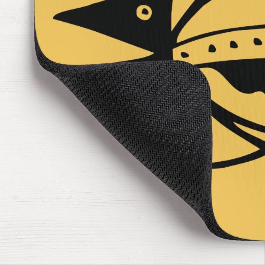 Tribal Frosch antike tierische Stammeskunst Mousepad (Ecke)