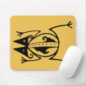 Tribal Frosch antike tierische Stammeskunst Mousepad (Mit Mouse)