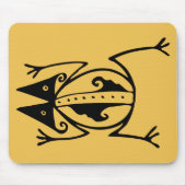 Tribal Frosch antike tierische Stammeskunst Mousepad (Vorne)