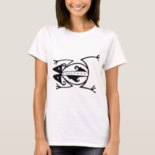 Tribal Frosch antike tierische Stammeskunst T-Shirt
