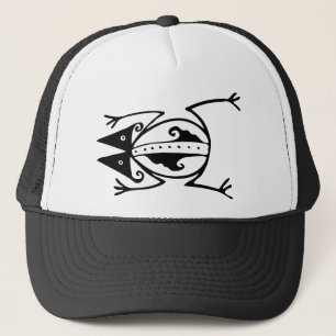 Tribal Frosch antike tierische Stammeskunst Truckerkappe