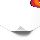 TRIBAL FROWNIE EMOJI MEEMOGIE POSTER (Ecke)