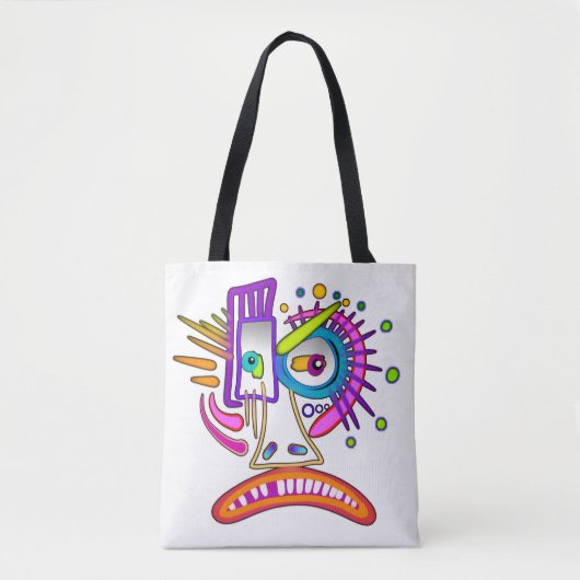 TRIBAL FROWNIE EMOJI MEEMOGIE TASCHE (Vorderseite)