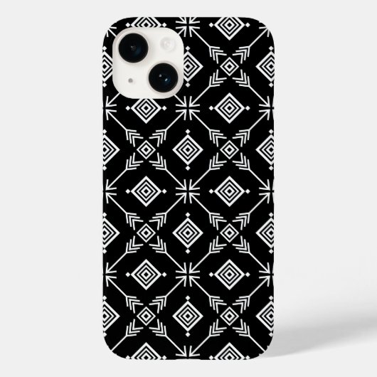 Tribal für Schwarz und Weiß Case-Mate iPhone Hülle (Rückseite)