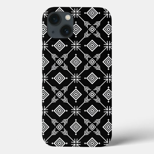 Tribal für Schwarz und Weiß Case-Mate iPhone Hülle (Rückseite)