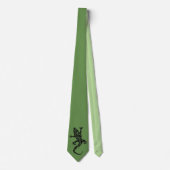 Tribal Gecko Green Neck Tie Krawatte (Vorderseite)