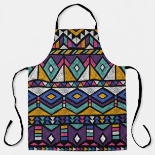 Tribal Geometric Aztec: Farbiges Vintages Muster Schürze