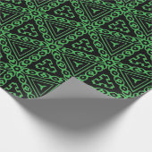 Tribal Geometric Chain Design Geschenkpapier (Ecke)