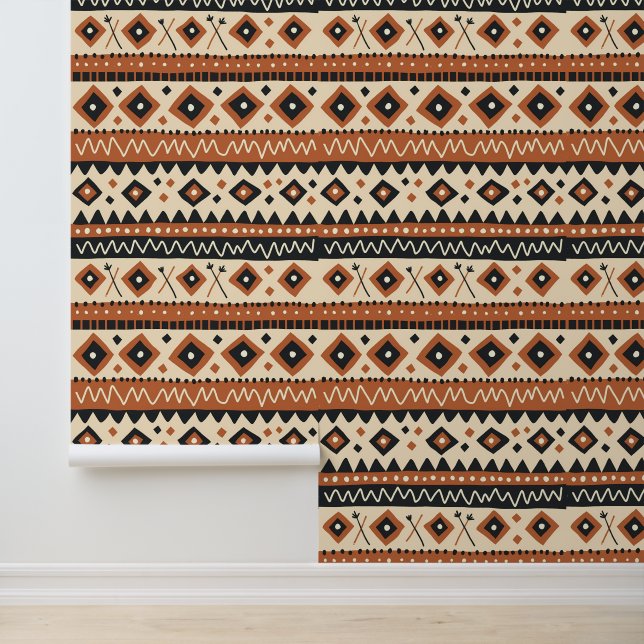 Tribal Geometric Ethnic Pattern Tapete (Anwendung)