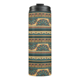 Tribal Geometric Ethnic Vintag Background Thermosbecher