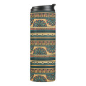 Tribal Geometric Ethnic Vintag Background Thermosbecher (Nach links gedreht)