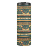 Tribal Geometric Ethnic Vintag Background Thermosbecher (Rückseite)