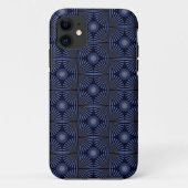 Tribal Geometric grau & blau Case-Mate iPhone Hülle (Rückseite)