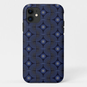 Tribal Geometric grau & blau Case-Mate iPhone Hülle