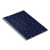 Tribal Geometric grau & blau Notizblock (Rechte Seite)