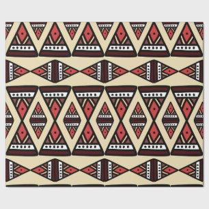 Tribal Geometric Handgezeichnet Design Geschenkpapier