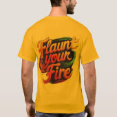 Tribal Geometric Lion mit Dragon Inspiriert Muster T-Shirt (Rückseite)