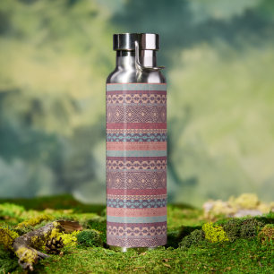 Tribal Geometric Mudcloth Stripe Boho Multicolor Trinkflasche