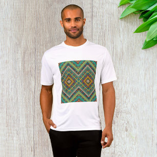 Tribal Geometric Muster Boho Ethnic Aztec T-Shirt