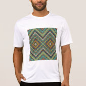 Tribal Geometric Muster Boho Ethnic Aztec T-Shirt (Vorderseite)