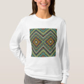 Tribal Geometric Muster Boho Ethnic Aztec T-Shirt (Vorderseite)