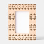 Tribal Geometric Muster Etted Picture Frame Geätzte Rahmen (Vorderseite)