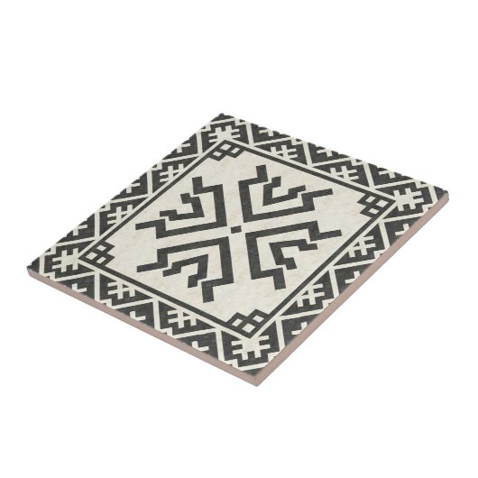 Tribal geometric pattern (Amulet) Fliese (Seite)