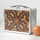 Tribal Geometric Print Metal Lunch Box (Beispiel)