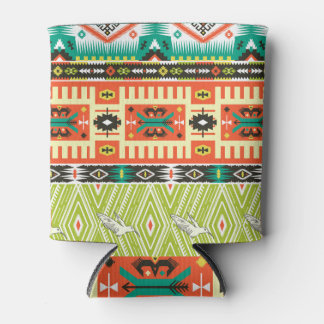 Tribal Geometric: Zitate Textmuster. Dosenkühler