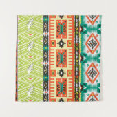Tribal Geometric: Zitate Textmuster. Wandteppich (Vorderseite (Horizontal))