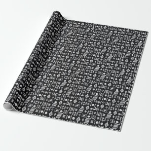 Tribal geometrisch: stilvoller nahtloser Hintergru Geschenkpapier