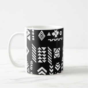 Tribal geometrisch: Stilvoller nahtloser Hintergru Kaffeetasse