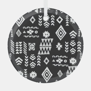 Tribal geometrisch: Stilvoller nahtloser Hintergru Ornament Aus Glas