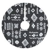 Tribal geometrisch: Stilvoller nahtloser Hintergru Polyester Weihnachtsbaumdecke (Vorderseite)