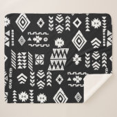 Tribal geometrisch: Stilvoller nahtloser Hintergru Sherpadecke (Vorderseite (Horizontal))