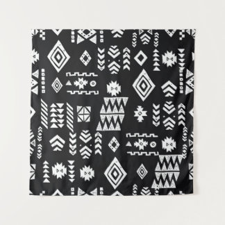 Tribal geometrisch: Stilvoller nahtloser Hintergru Wandteppich