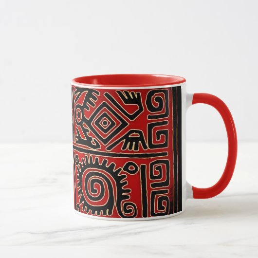 Tribal Geometrisch Tasse (Rechts)