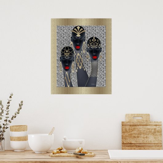 Tribal Glamour Divas Poster (Küche)