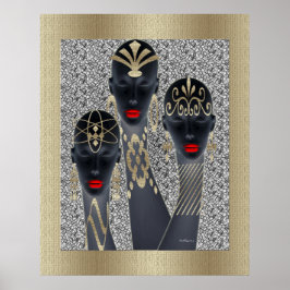 Tribal Glamour Divas Poster