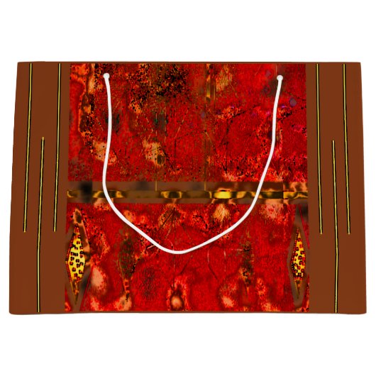 "Tribal Glow" (große) Geschenktasche Große Geschenktüte (Vorderseite)