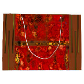 "Tribal Glow" (große) Geschenktasche Große Geschenktüte (Rückseite)