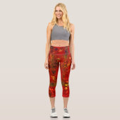 "Tribal Glow" High Waisted Capris (Vorderseite)