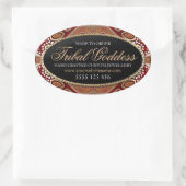 Tribal Goddess Oval Product Stickers (Tasche)