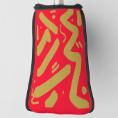 Tribal Gold und Rot Golf Headcover (Rotieren 90)