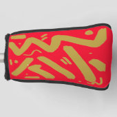 Tribal Gold und Rot Golf Headcover (Vorderseite)