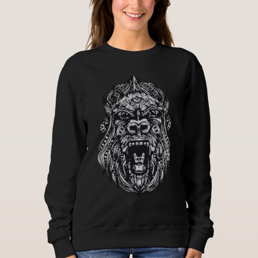 Tribal Gorilla Sweatshirt (Vorderseite)
