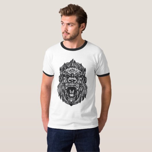 Tribal Gorilla T-Shirt (Vorne ganz)